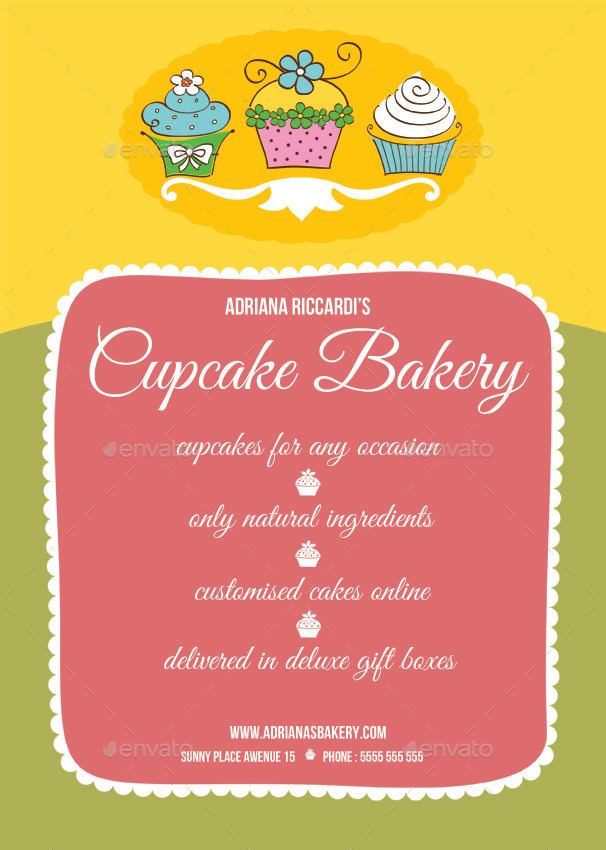 cupcake flyer