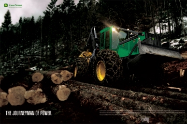 Ad Campaign for John Deere Forestry Equipment