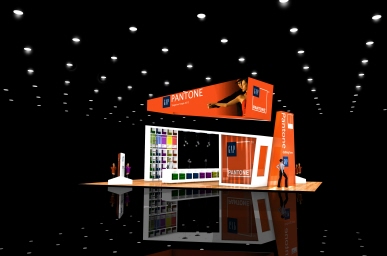 Pantone and Gap clothing booth