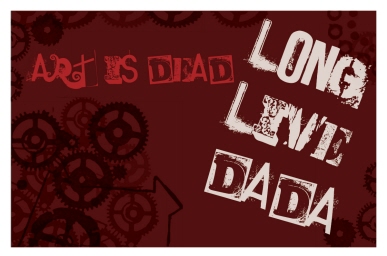 Dada exhibit postcard (front)