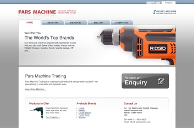 Pars Machine Website