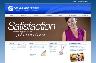 Web Design: Maxi-Cash 