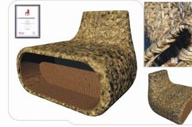 a“Loft lough chair” weaved water plants 