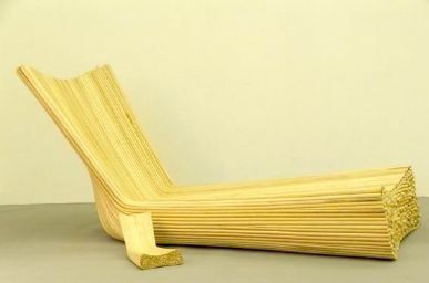 “Pare Lounge chair” : Handicraft chair inspired from local Bamboo rafting. 
