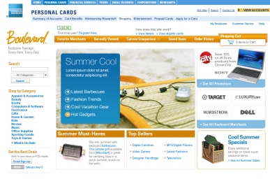 e-commerce interaction and screen design