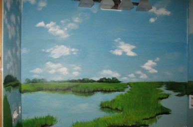 Another view of the landscape mural