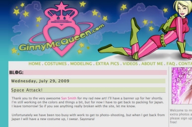 Web banner for GinnyMcQueen.com