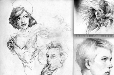 sketches by  pencil