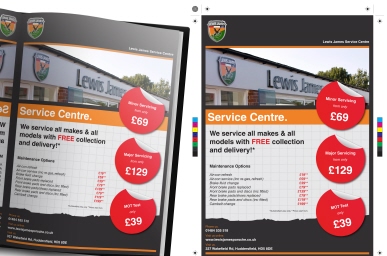 Lewis James A4 Huddersfield Eye Magazine Advert