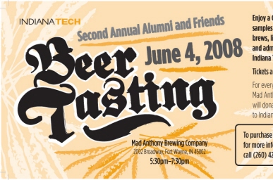 2008 Beer Tasting invitation
