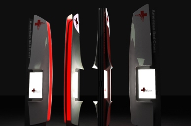 Red Pillars for Red Cross