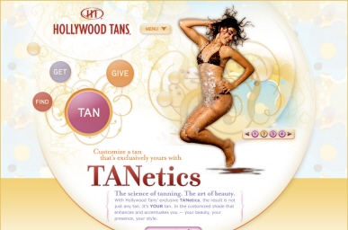 Hollywood Tans web site design proposal (Flash version)