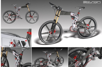 Bison: Full Suspended concept Frame MTB