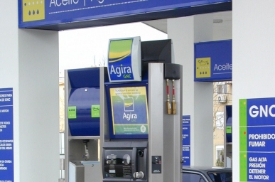 Gas dispenser + service unit