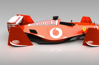 Mag-lev Ferrari F1