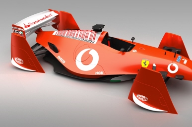 Mag-lev Ferrari F1