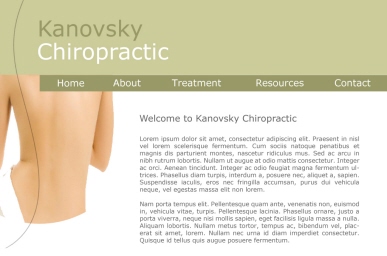 Website mockup
