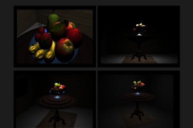 fruits and table