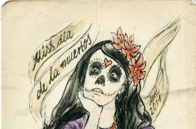 Miss dia de la Muertos