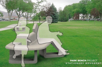 Stationary Movement - Park Bench
