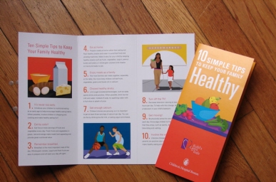 Children's Hospital Boston Health Tips Brochure