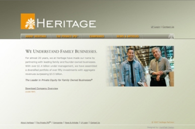 Heritage Partners, Inc. corporate website.