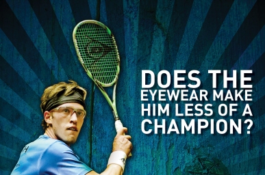 Squash eyewear PSA poster