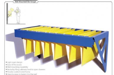 Wall Mounted File Hanger