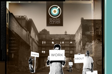 Boxing Clever Agency Website Homepage