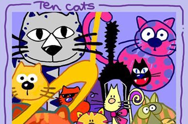Ten cats and a mouse