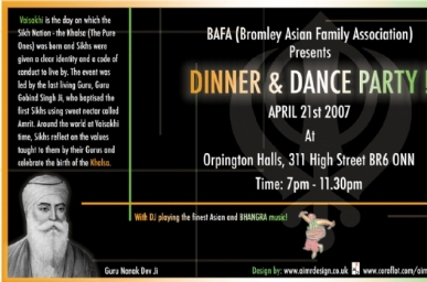 Vaisakhi Ticket/Flyer April 07