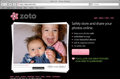 Zoto 3.0 Redesign