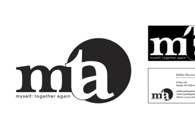 Myself: Together Again identity + business card