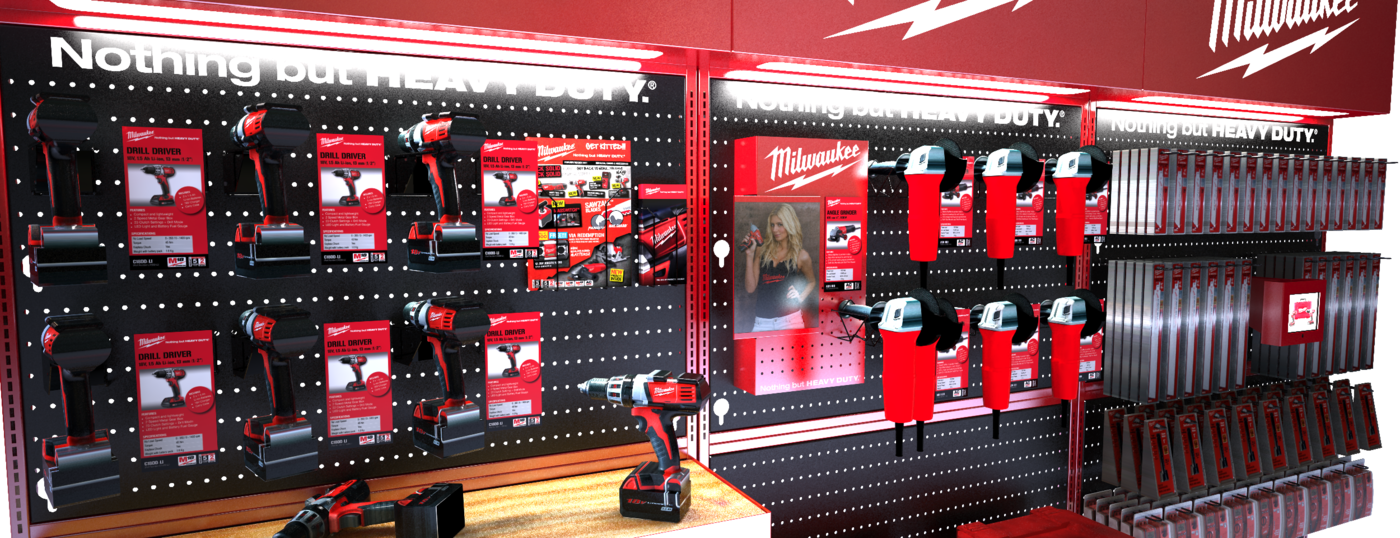 Milwaukee Tools Point Of Purchase by craig burton at