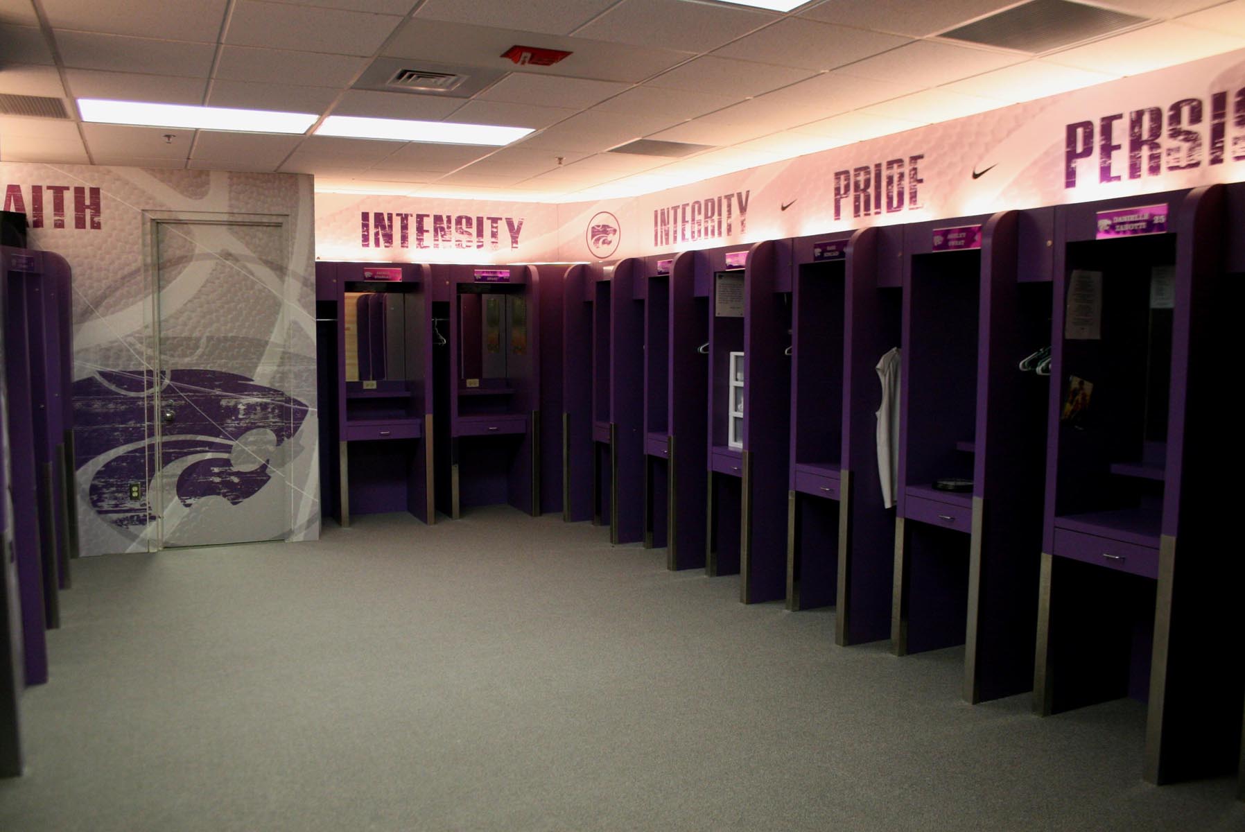 Kansas State University Womens Basketball Locker Room by Spencer