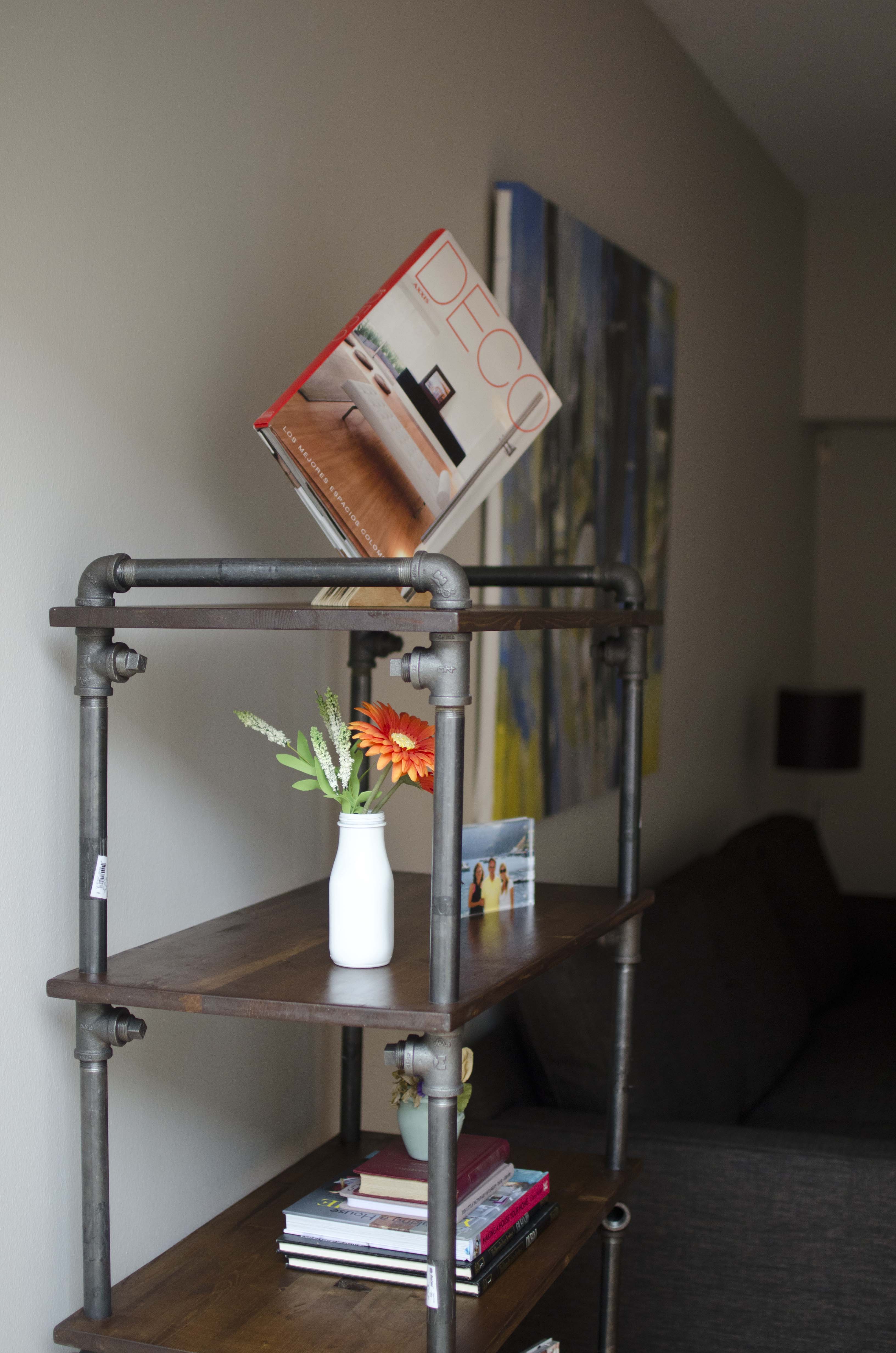 Gas Pipe Furniture Shelf by Juan Boada at