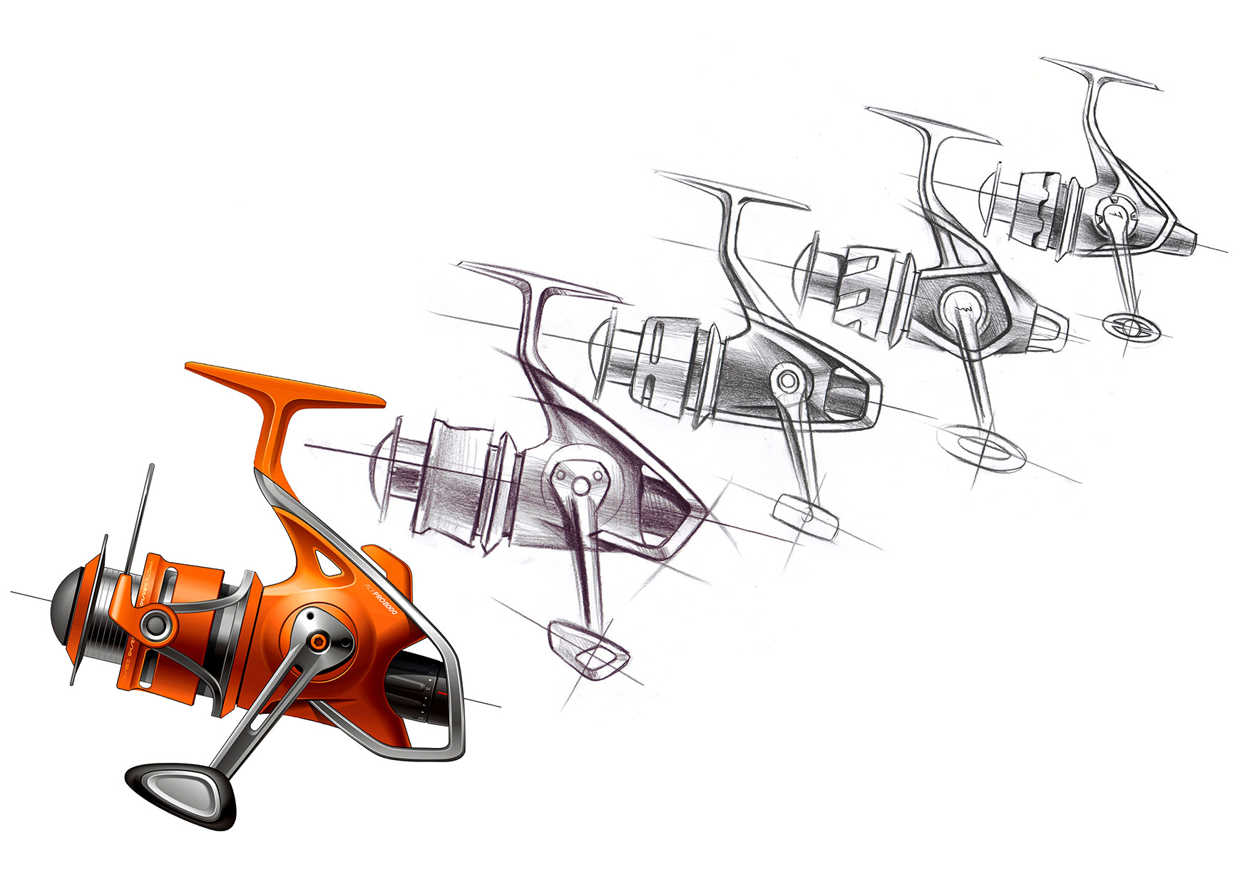 Fishing reel design by Haishan Deng at