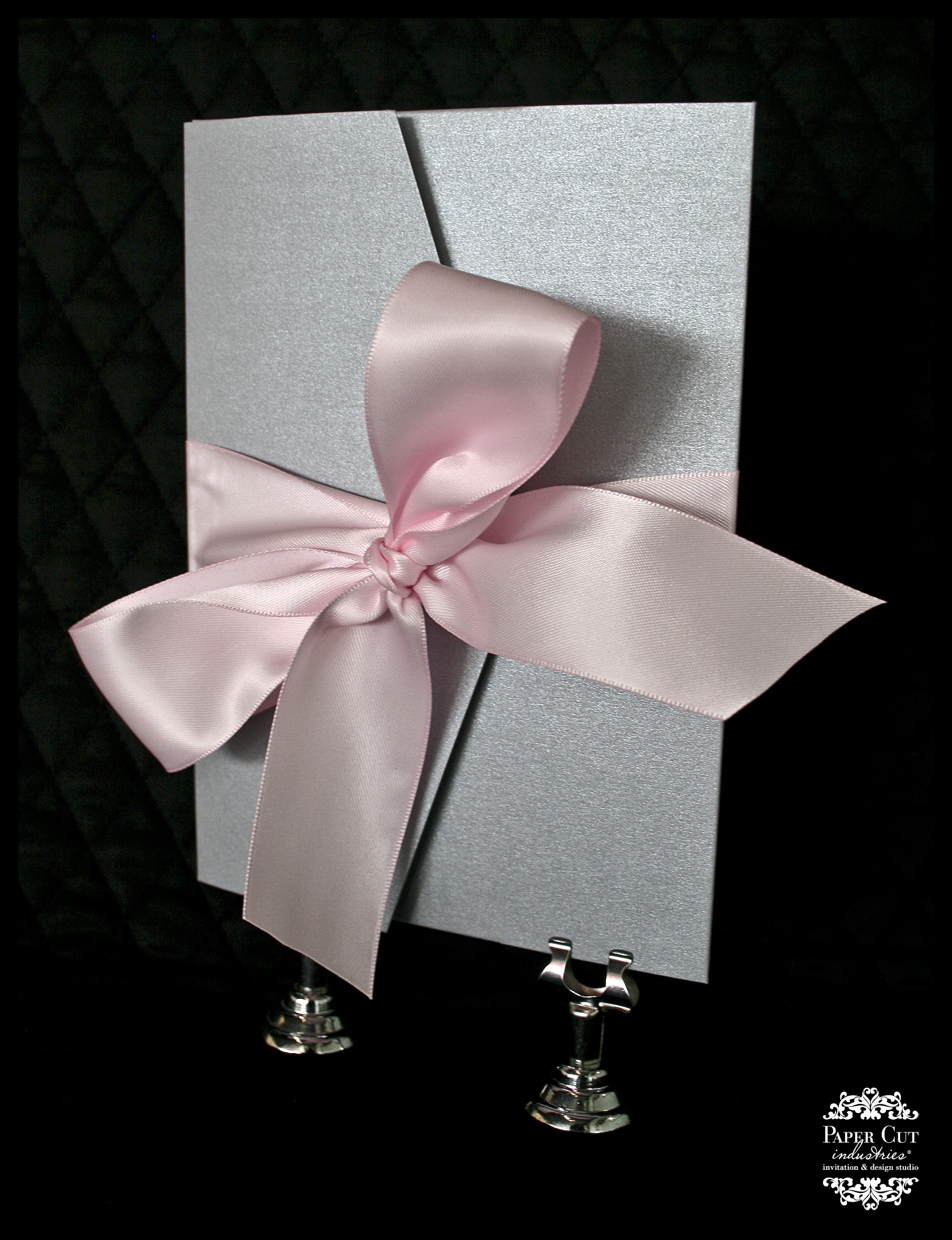 Awesome Pink And Silver Wedding Invitations Contemporary Unique Silver Laser Cut Pink Spring Flower Wedding Invitations Iwsm048
