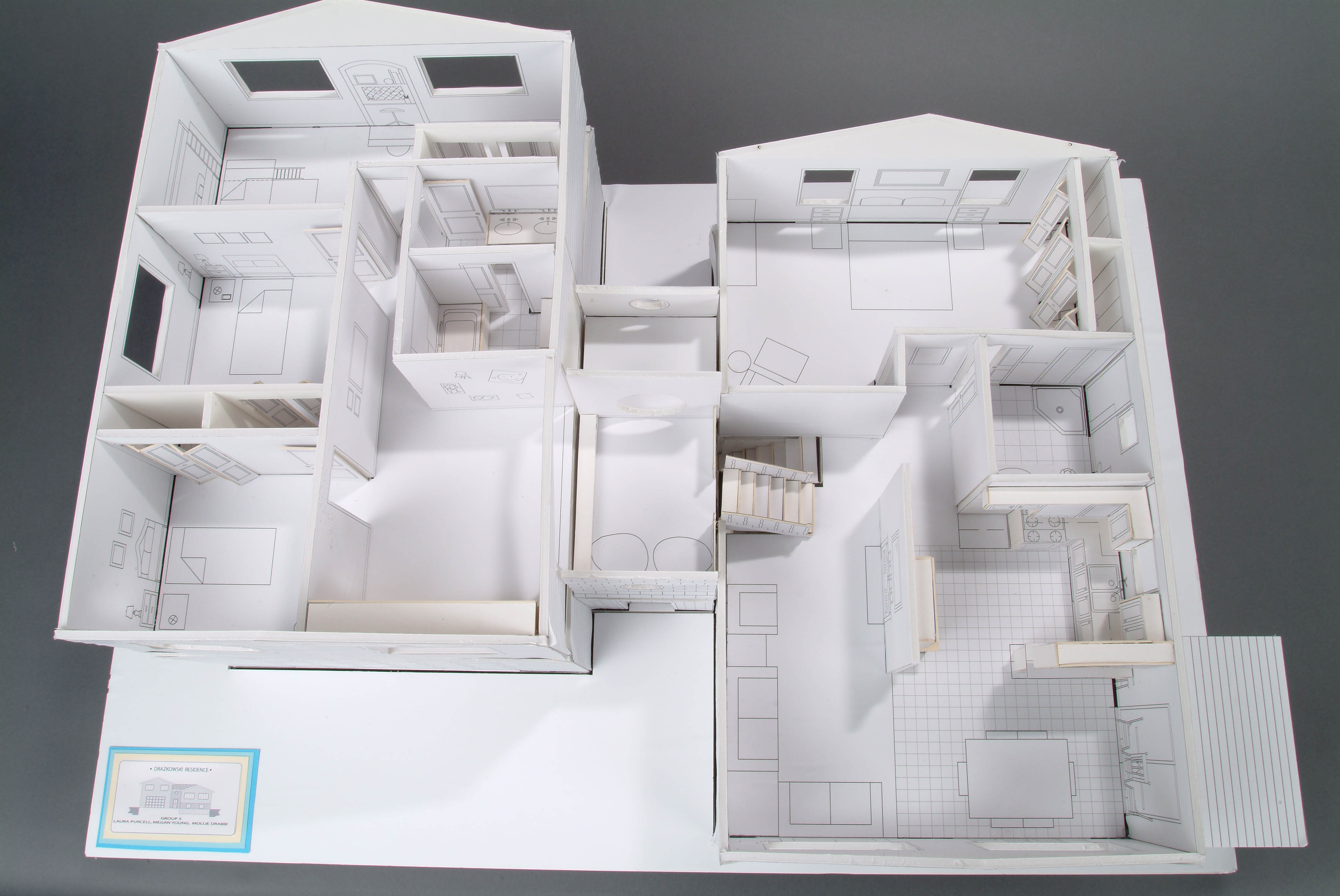 Foam core house model Foam core house model