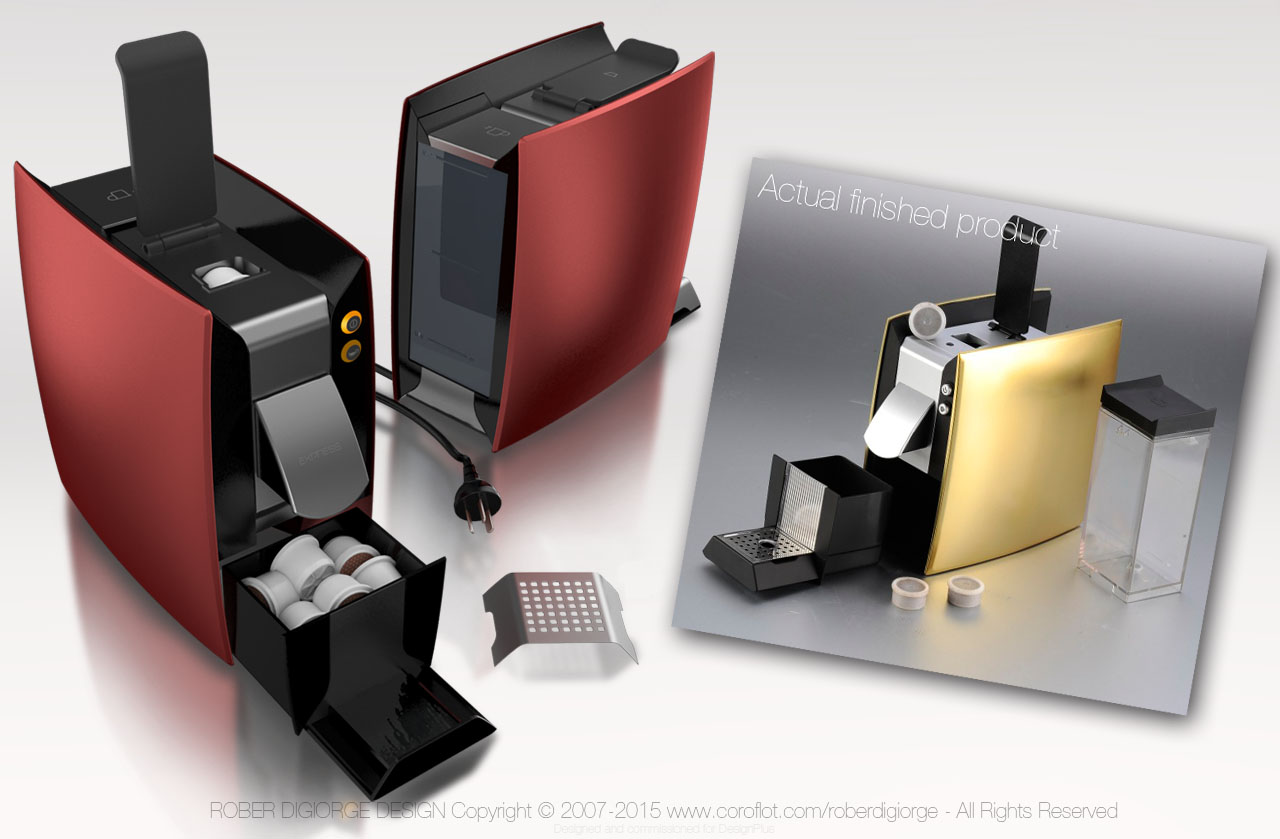 Capsule / Pod Coffee Maker by Rober Digiorge at Coroflot.com