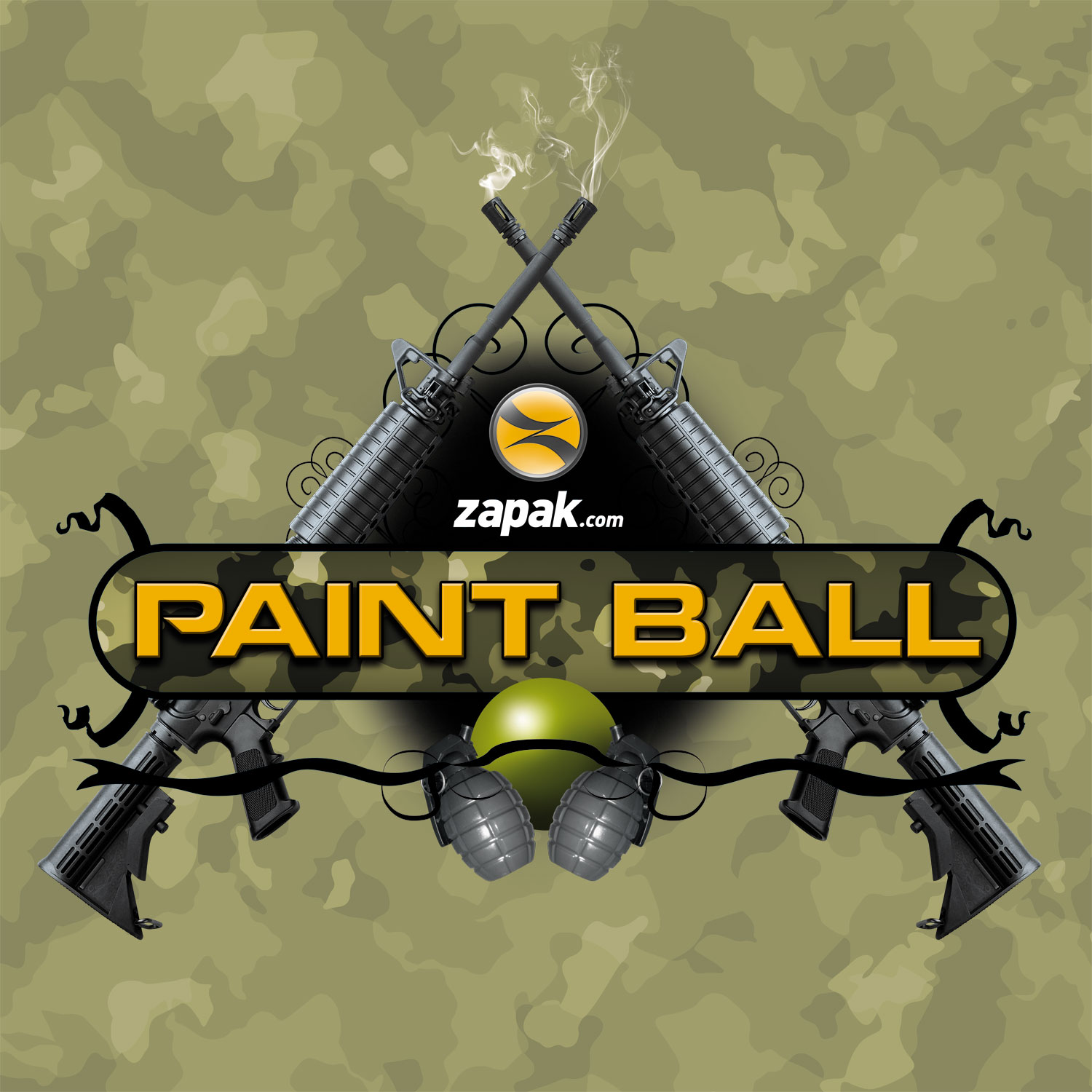 paintball logo figure