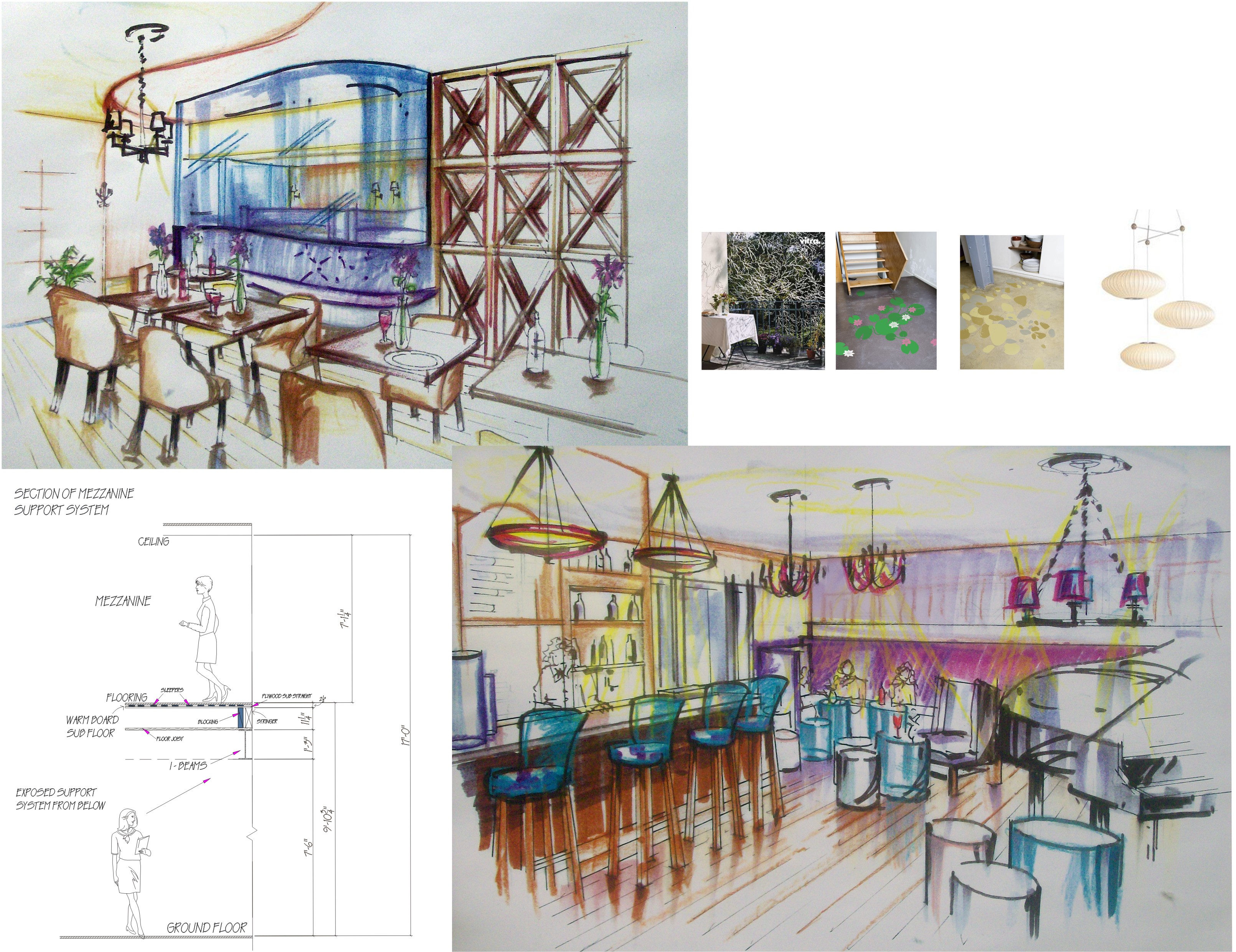 Collage of design projects by aimee eloise ellenwood at coroflot.com