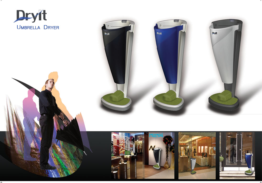 Umbrella Dryer by Vanjean Foo at