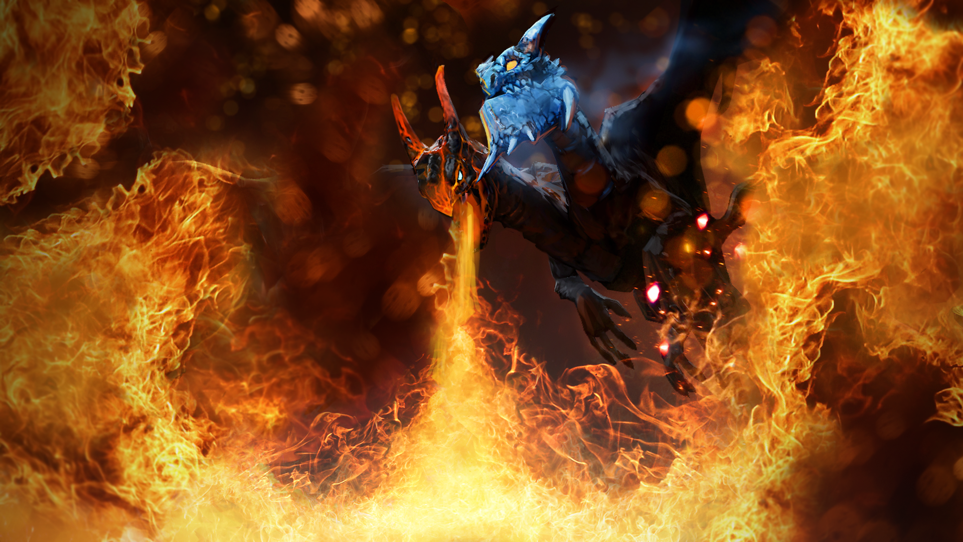 Jakiro, the Twin Head Dragon (HQ Wallpaper) - DOTA 2 Game Wallpapers Gallery