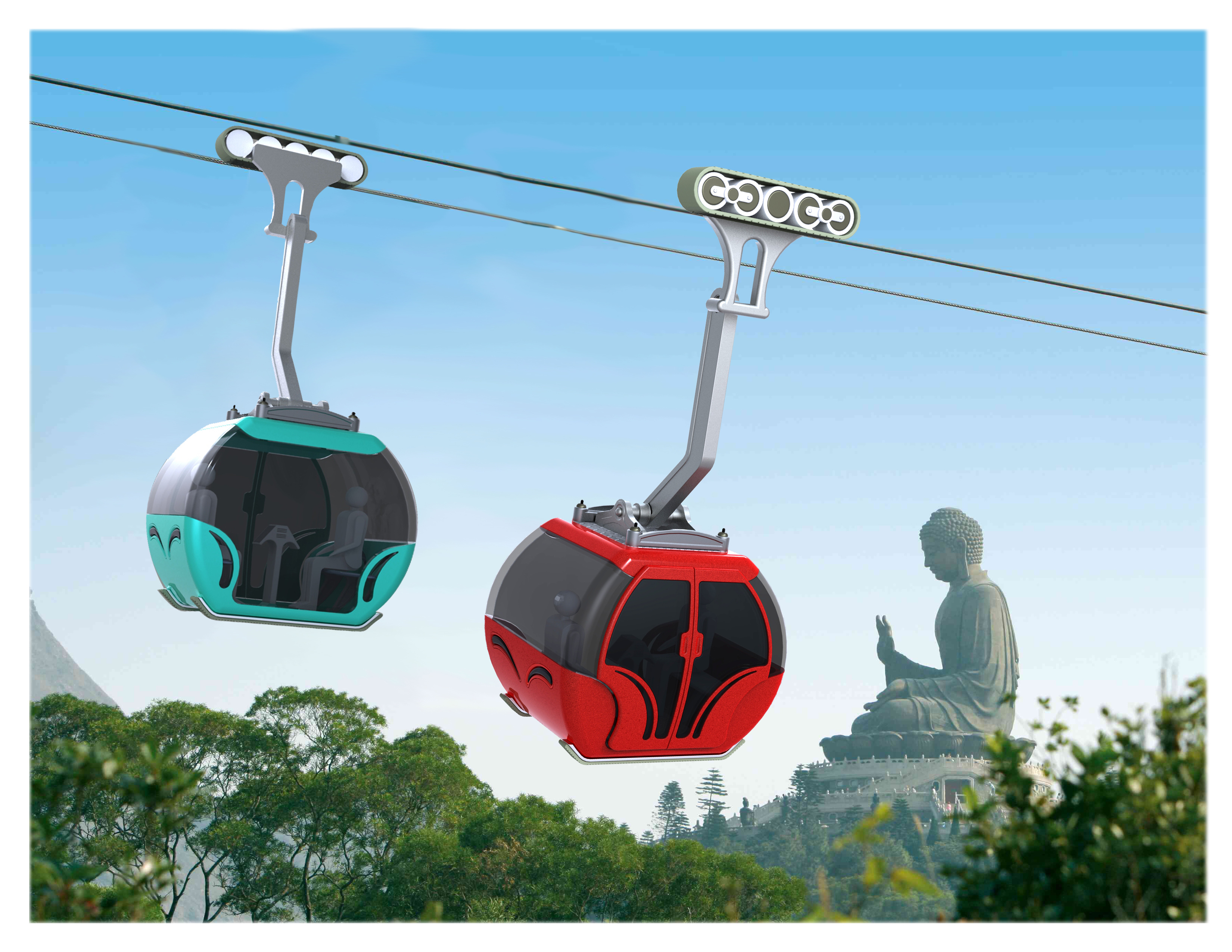 Gandala Skyway Gondola Lift by Rochelle Joya at