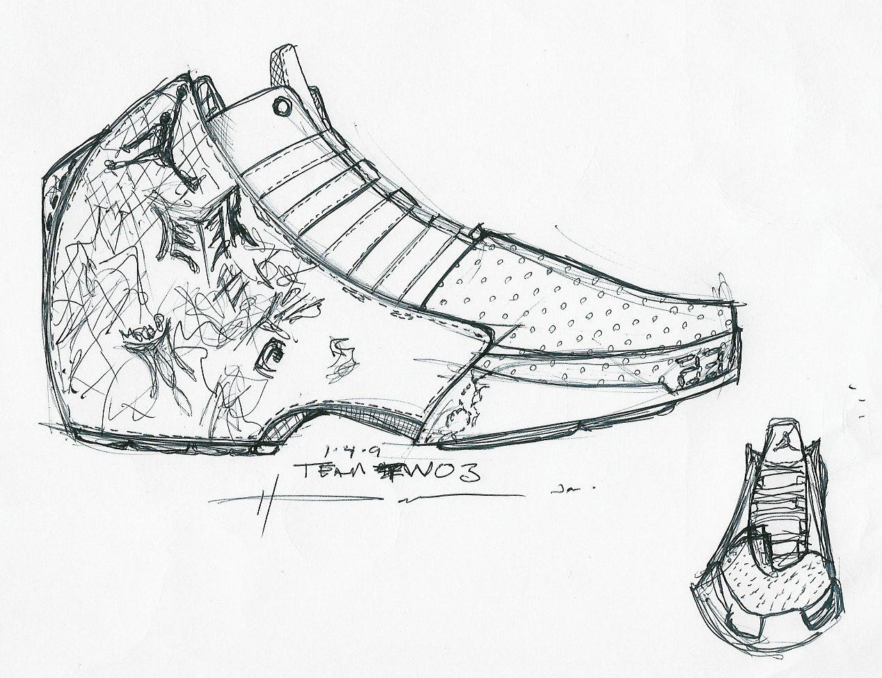 Ana Locking Shoe Watercolor Fashion Sketch Print - Brundage