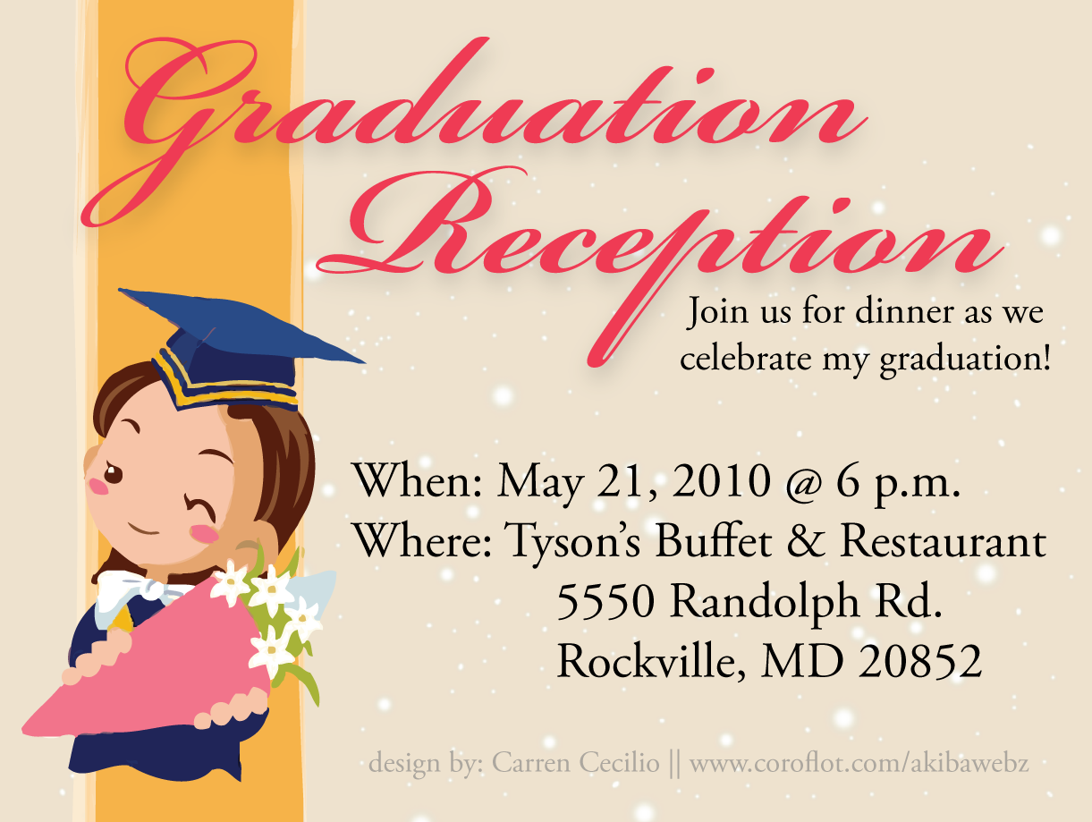doodle by carren catherine cecilio at coroflot com graduation reception invitation