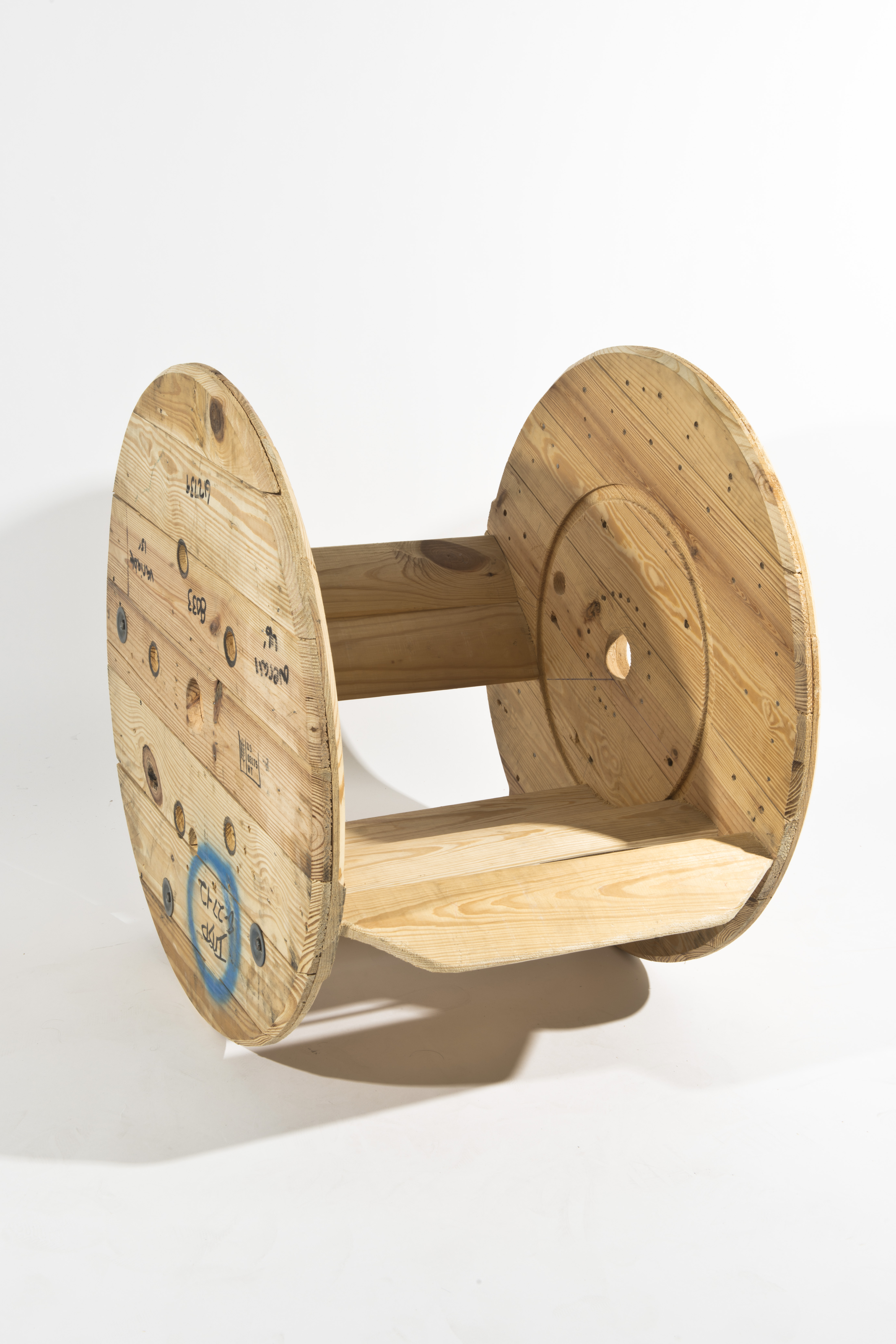 Cable Reel Rocking Chair by Connor McGoey at