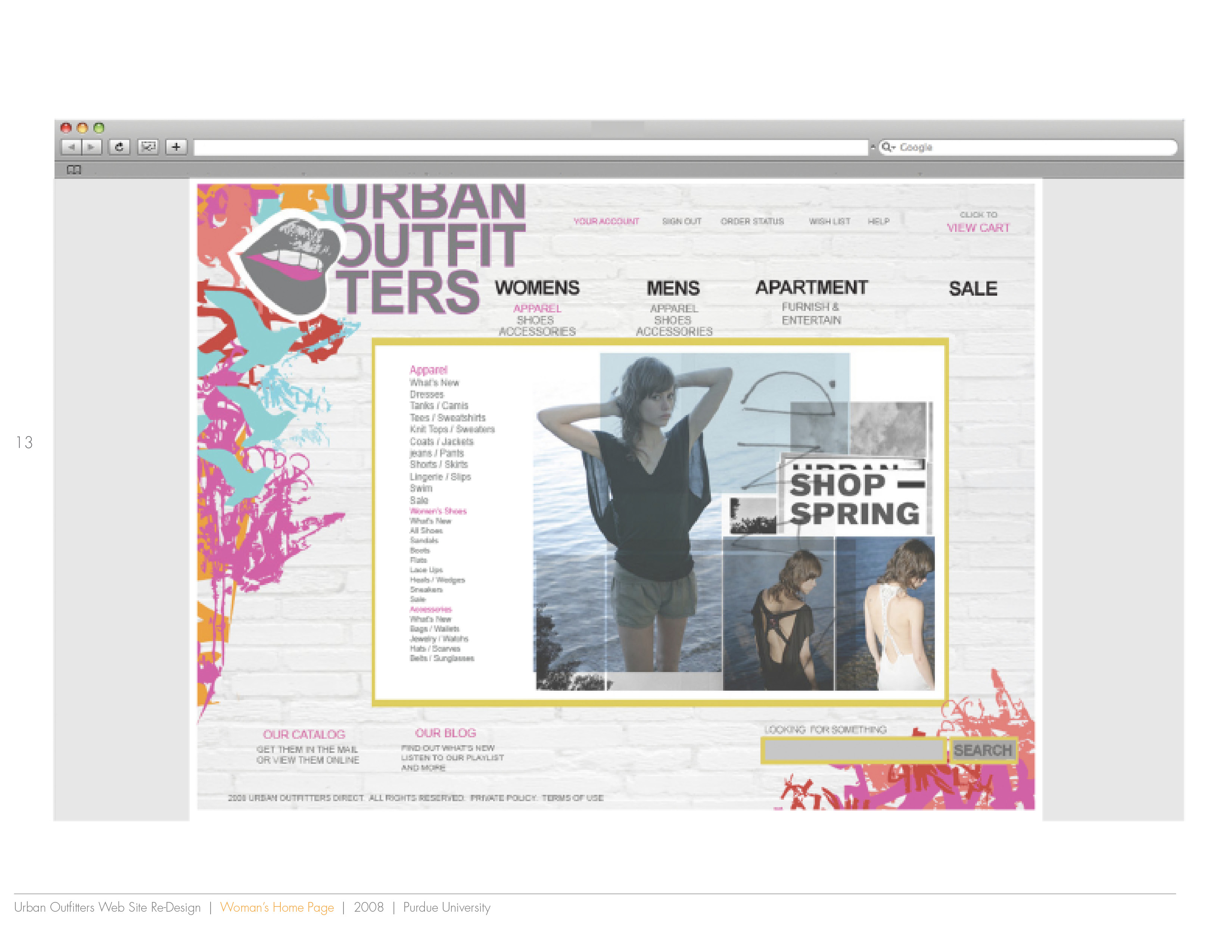 Urban Outfitters - Website Redesign by Cassie Pyle at Coroflot