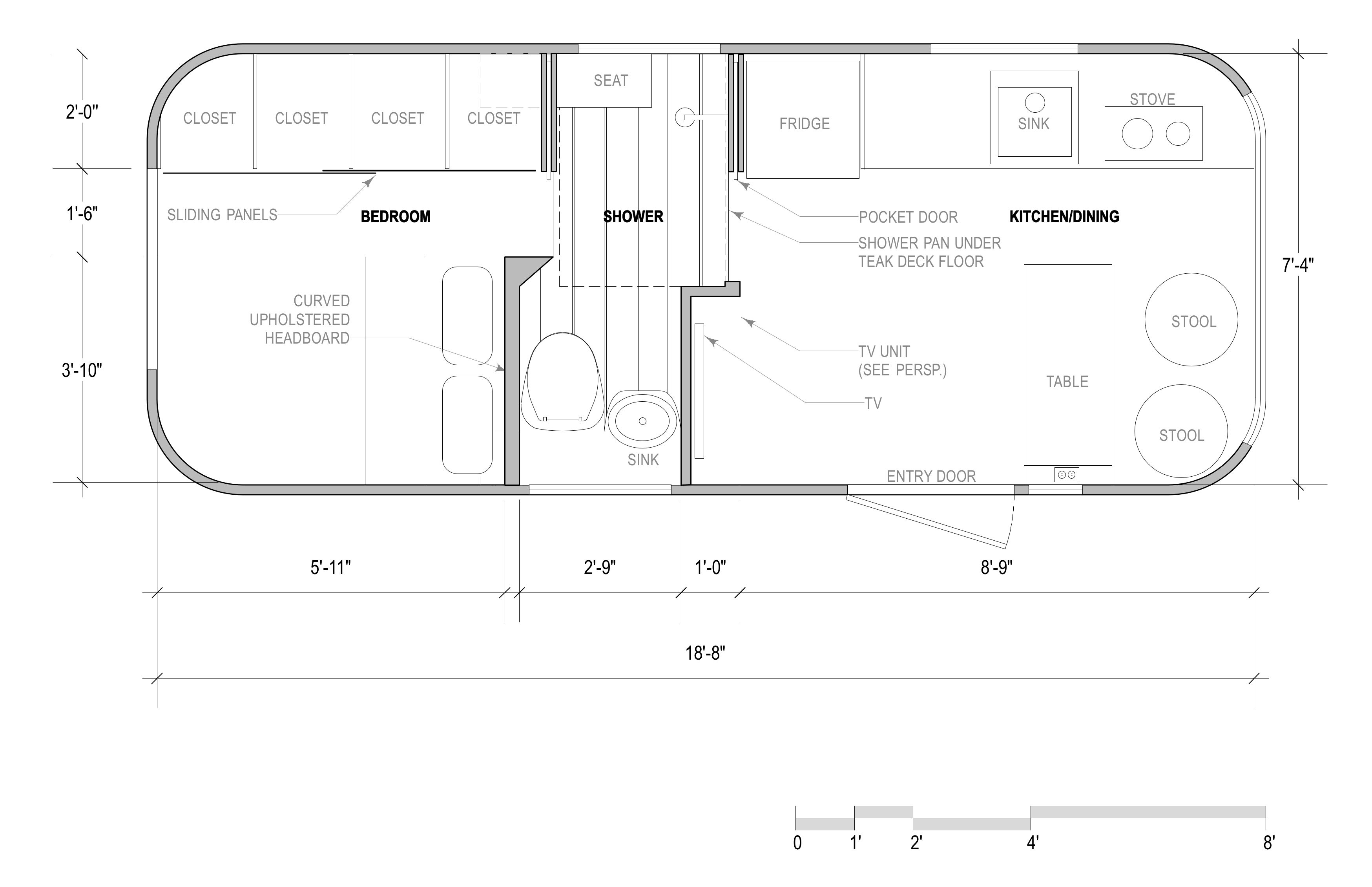Airstream Trailer ReDesign by Olena Ivanina at